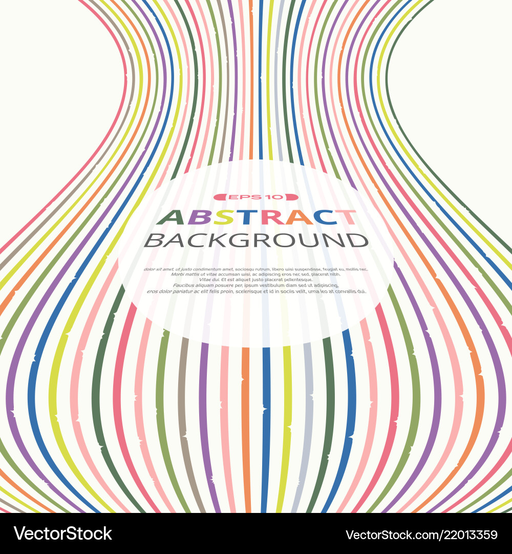 Abstract of curve colorful in perspective stripe Abstract of curve colorful in perspective stripe vector image