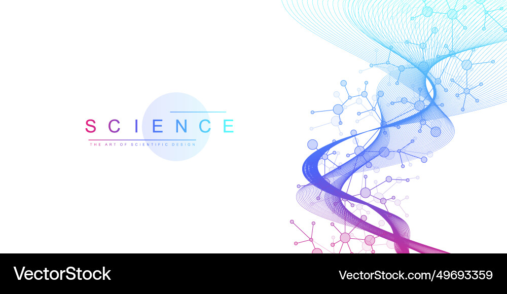 Molecular abstract structure background Molecular abstract structure background vector image