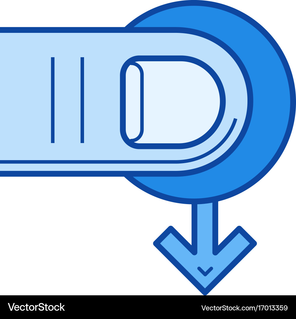 Move cursor line icon Vector Image