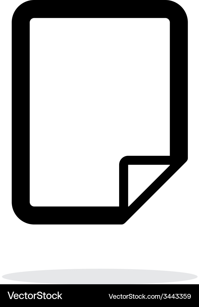 Page Flip Notepad Icon vector image