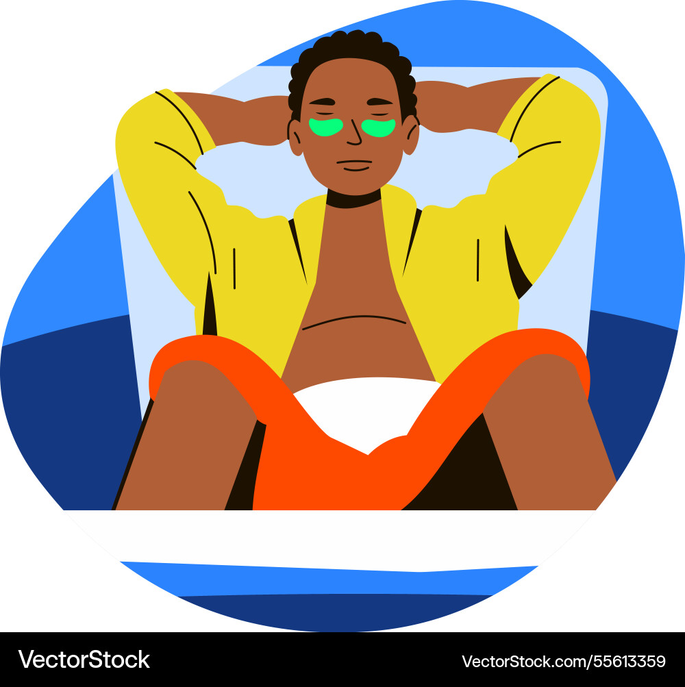 Relaxing Royalty Free Vector Image - VectorStock