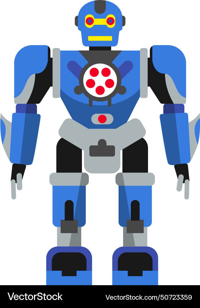 Robot icon in flat style Vector Image