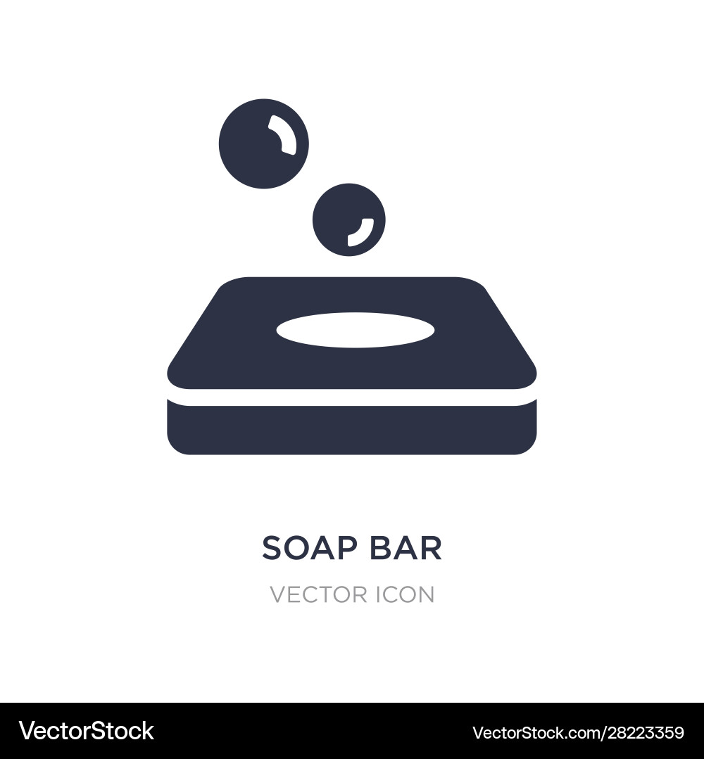 Soap bar icon on white background simple element Vector Image