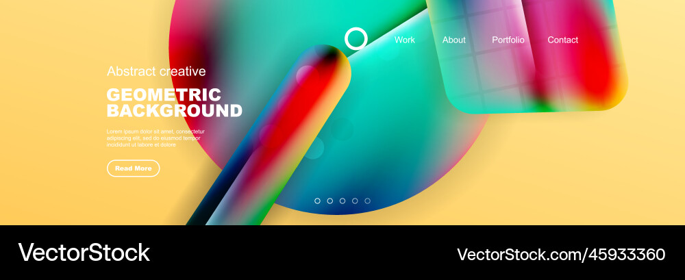Abstract background for your landing page design Vector Image