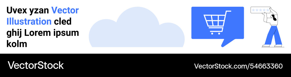 E-commerce and cloud computing concept E-commerce and cloud computing concept vector image