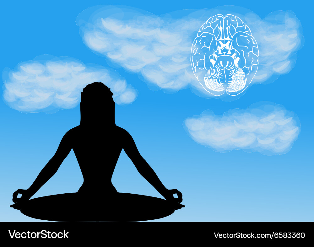 Meditation Royalty Free Vector Image - VectorStock