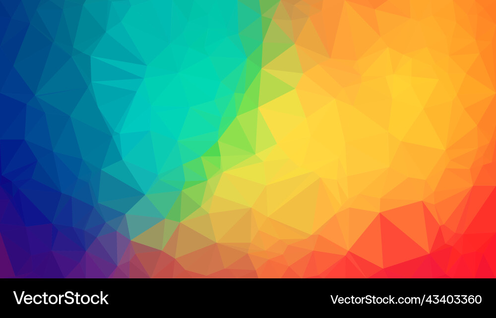 Multicolor Triangular Geometric Background vector image