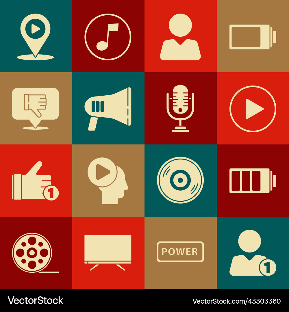 Set add to friend battery charge level indicator Set add to friend battery charge level indicator Vector Image