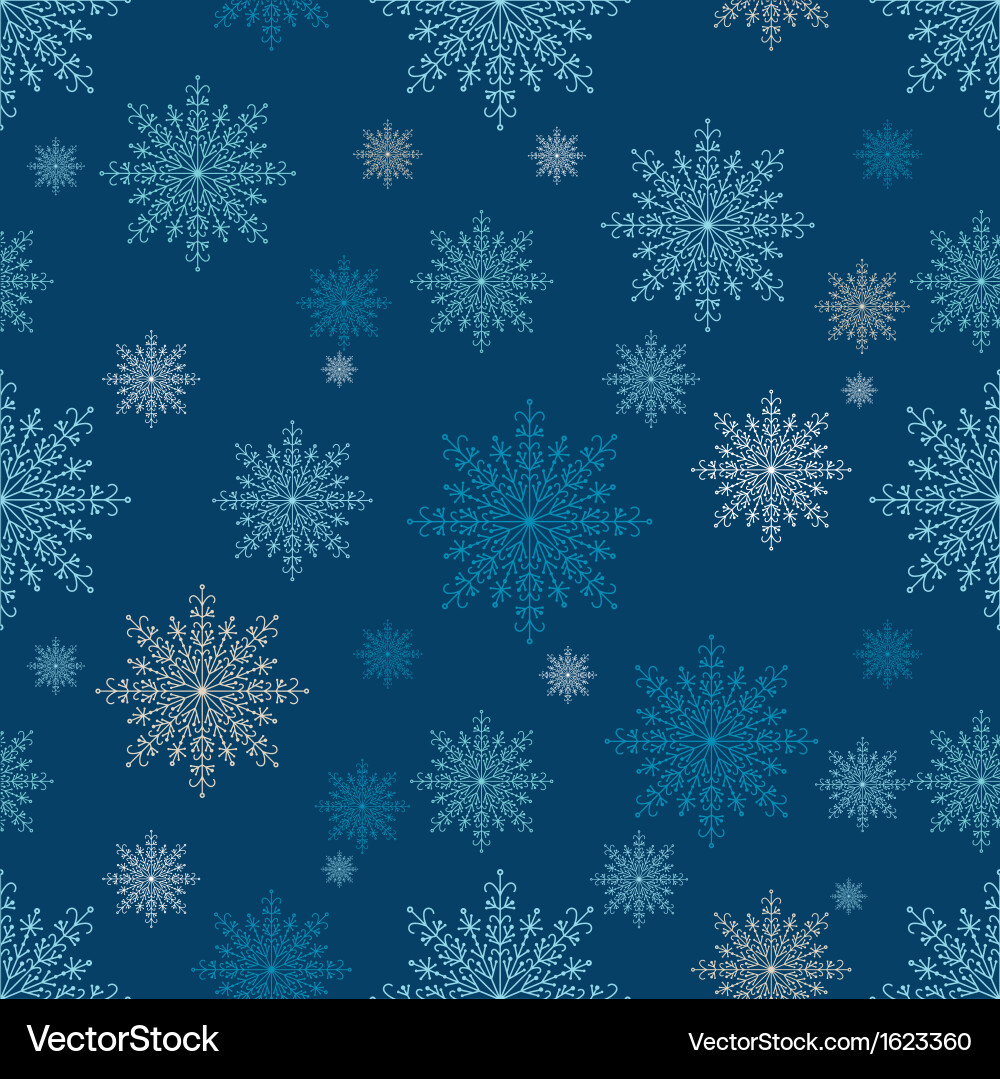Snowflake Christmas Pattern Vector Image