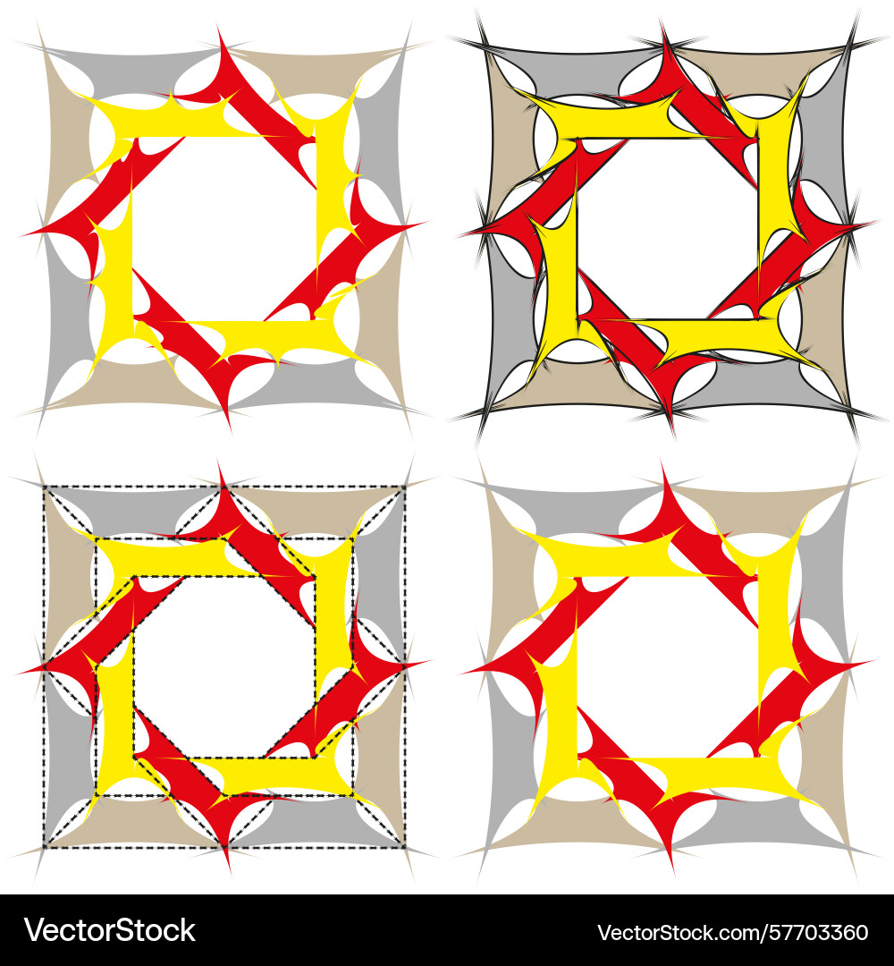 Spiky pattern detail sharp shape elements bold Spiky pattern detail sharp shape elements bold vector image