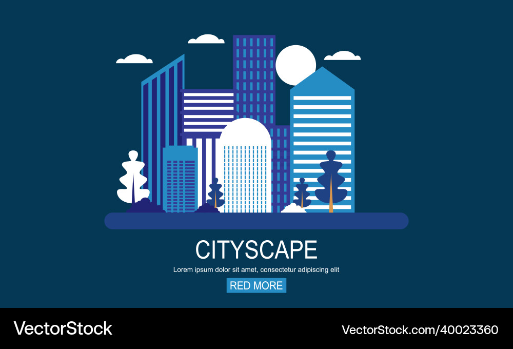 Stadtscape Hintergrunddesign Stadtscape Hintergrunddesign vektorbild