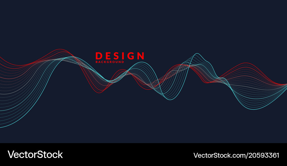 Abstract background with a colored dynamic vector image
