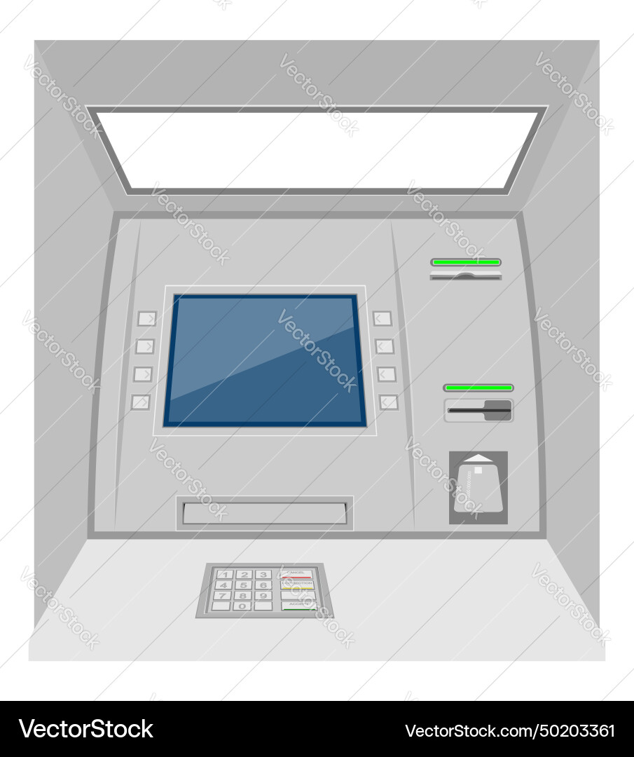 Atm Geldautomaten Atm Geldautomaten vektorbild