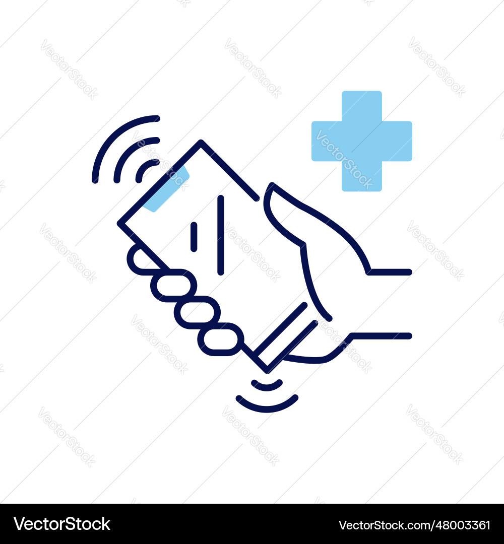 Call doctor related icon Vector Image