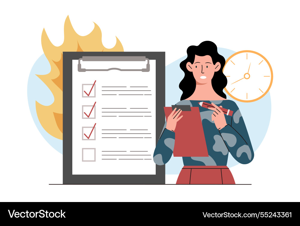 Checklist & Task Management vector image
