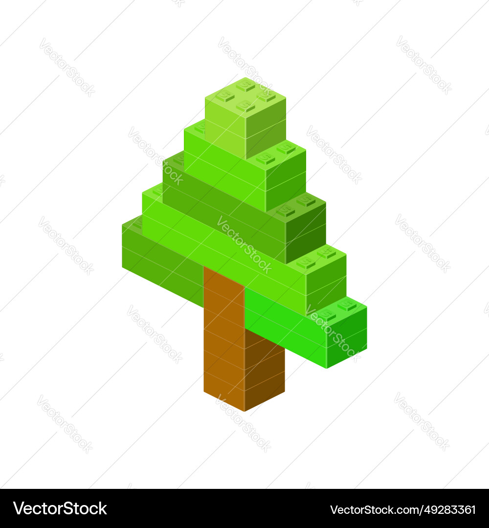 Christmas triangular tree on white background Christmas triangular tree on white background vector image