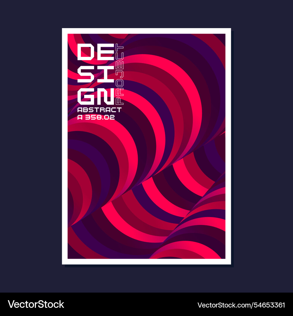 Composition with dynamic and geometric shapes vector image