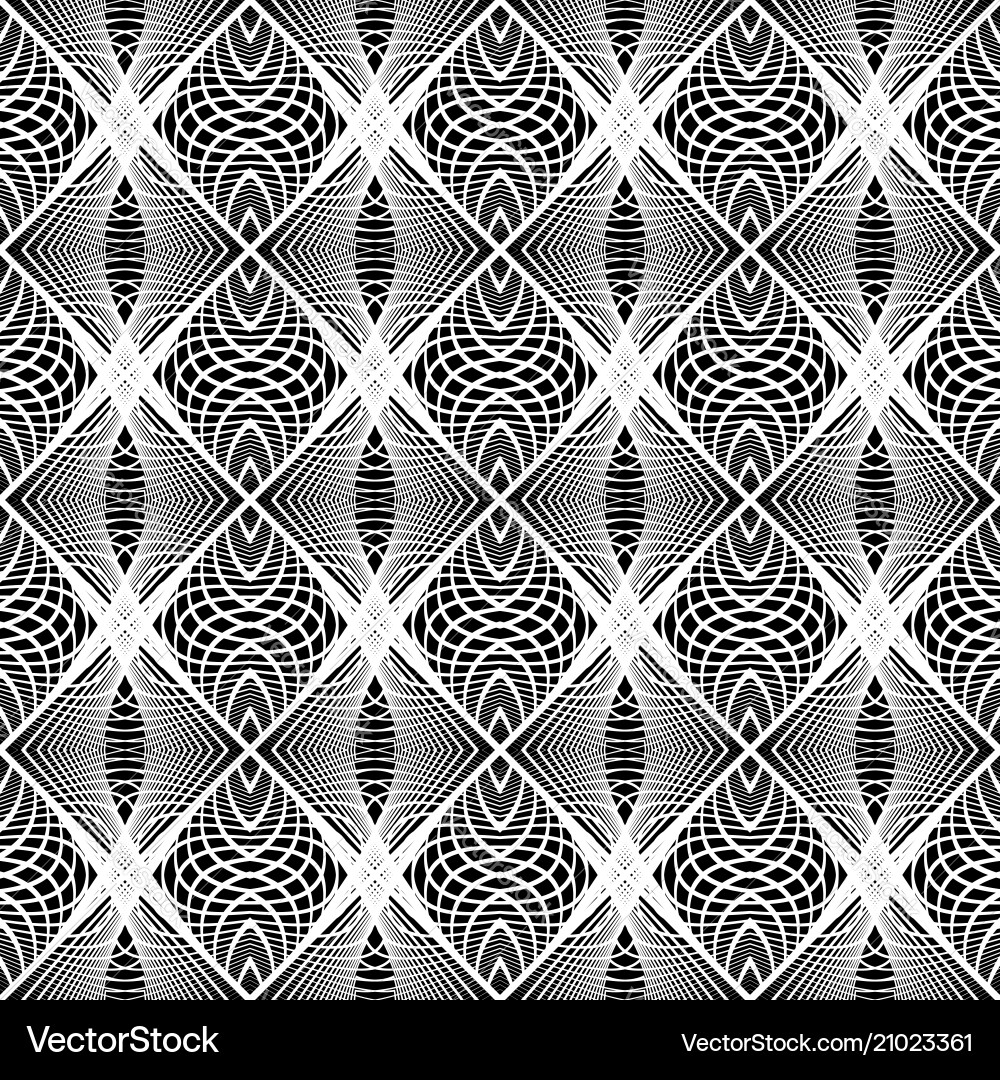 Design seamless monochrome grid pattern Vector Image