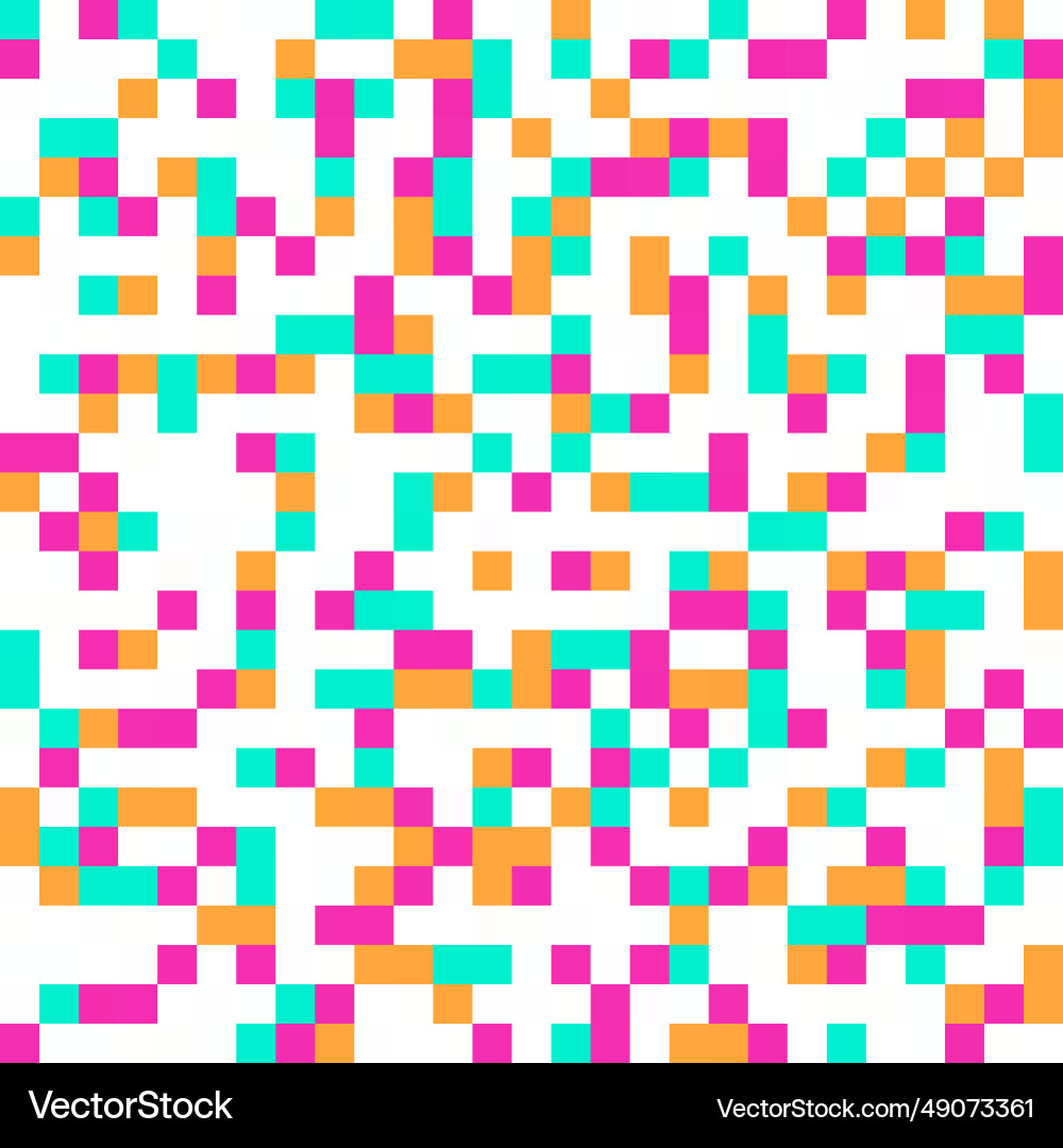 Glitch noise pixel pattern or background vector image
