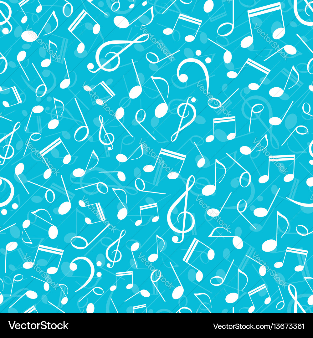 Musical Notes Pattern vector image