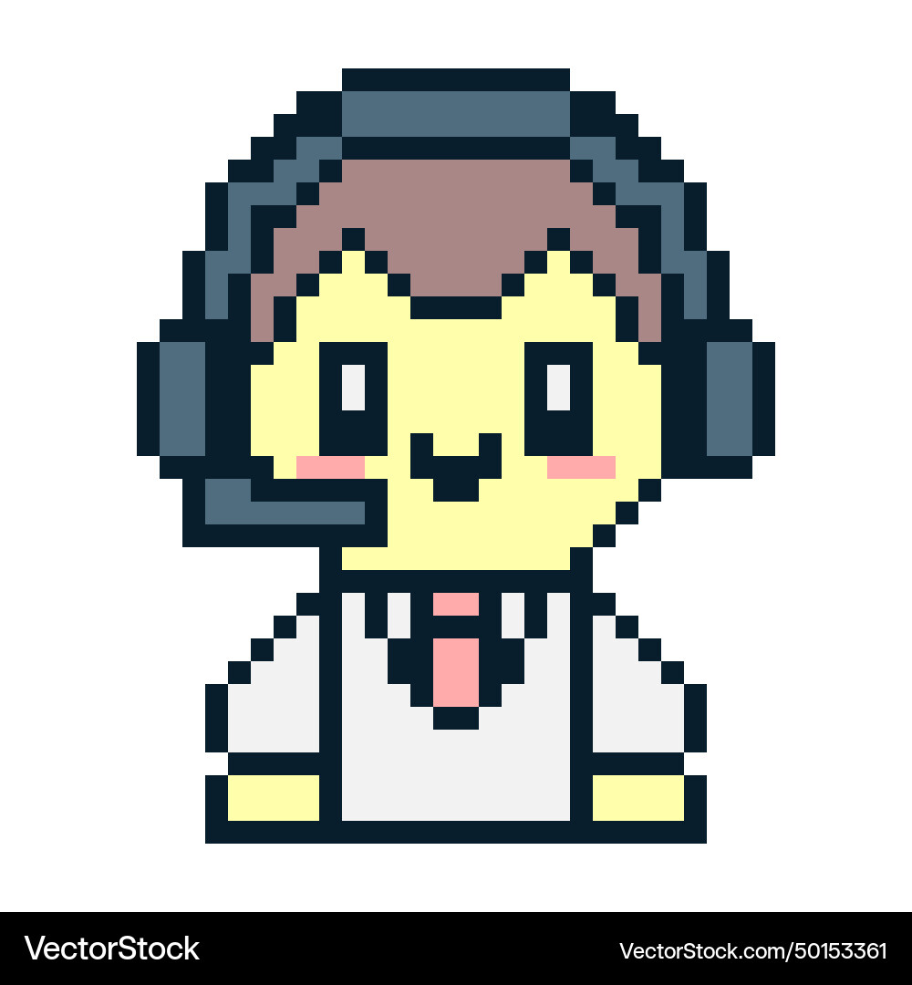 Pixelated help center operator technical support Pixelated help center operator technical support Vector Image