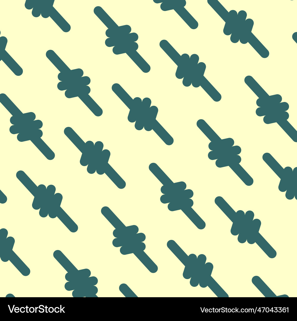 Repeated rope ties simple flat pattern design Repeated rope ties simple flat pattern design Vector Image
