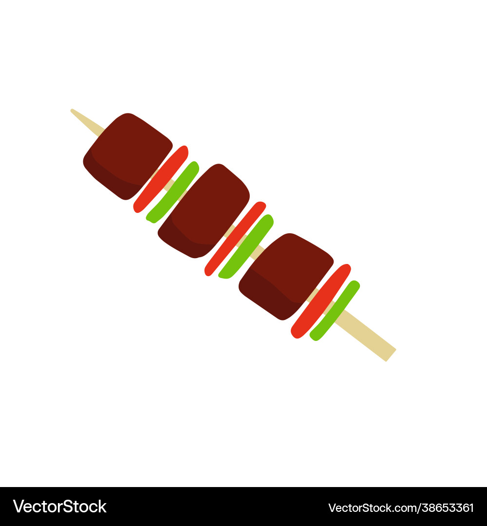 Schisch Kebab Fleisch mit Gemüse Schisch Kebab Fleisch mit Gemüse vektorbild
