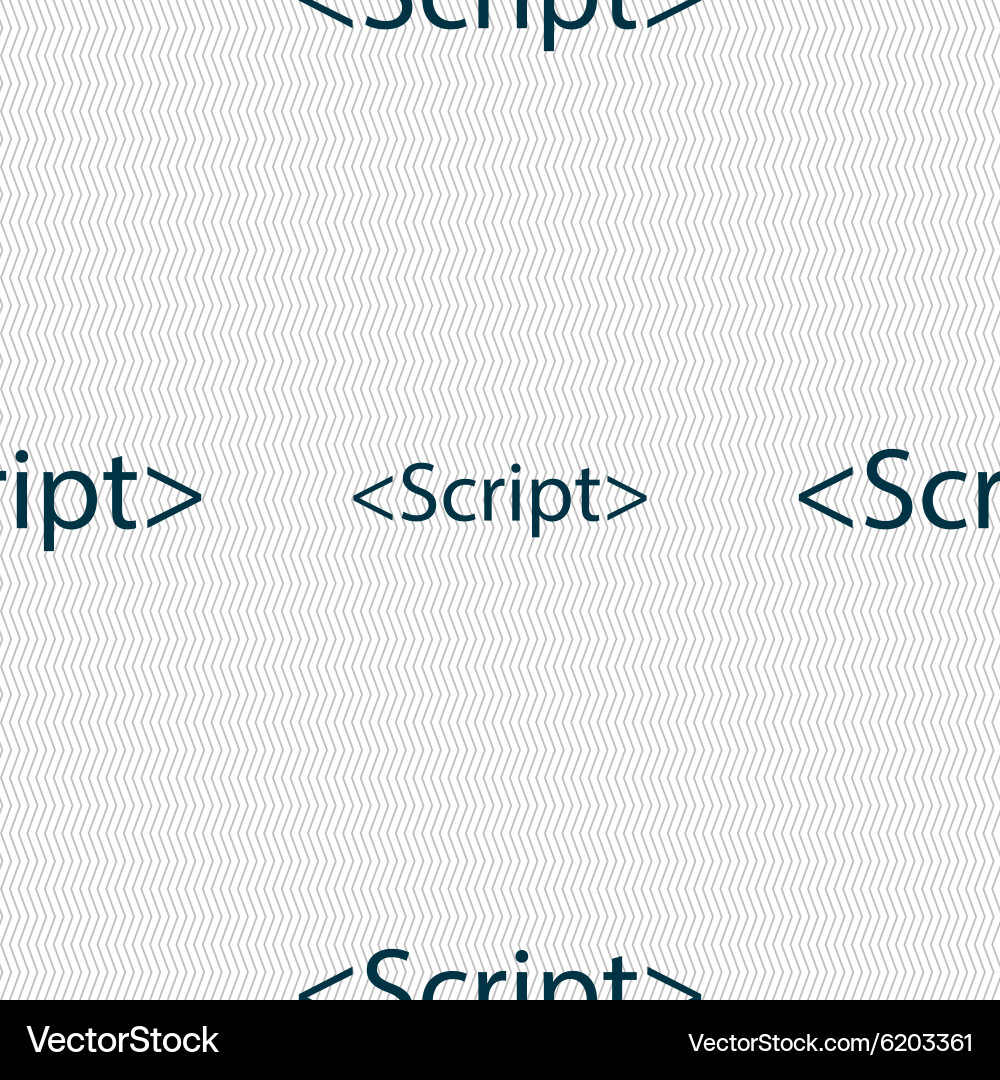 Script sign icon javascript code symbol seamless Vector Image