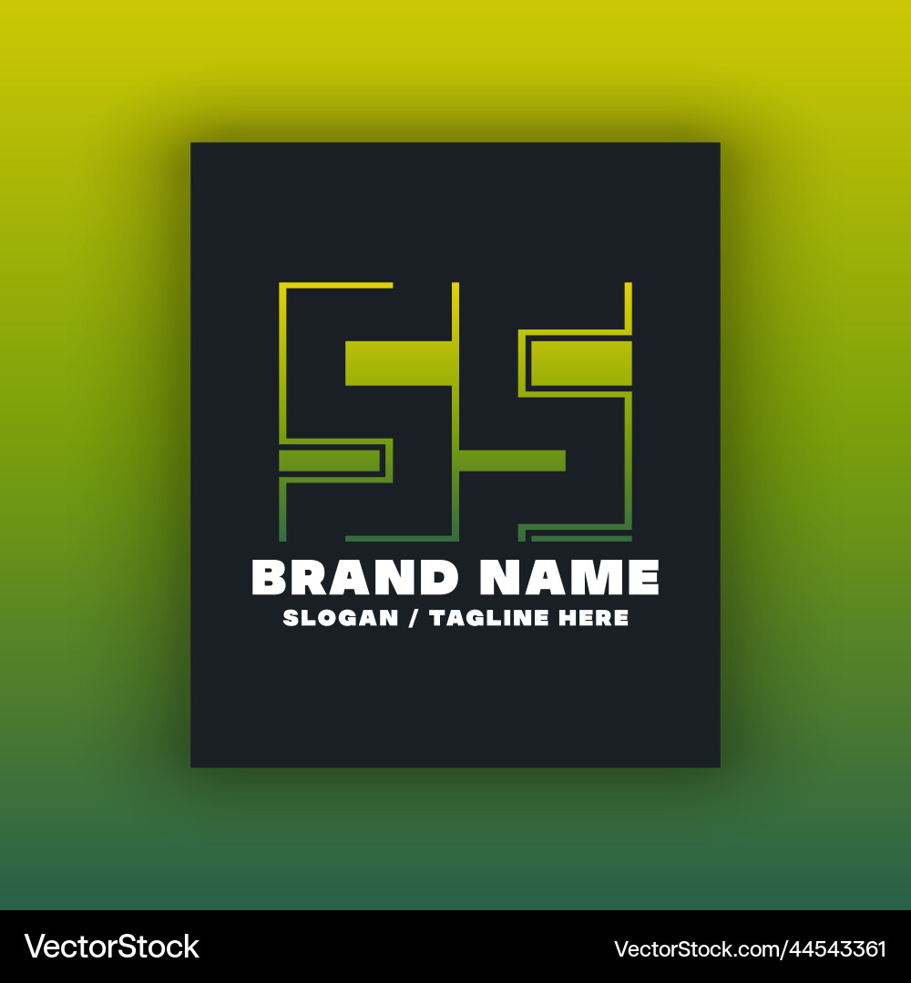 Simple letter ss logo design template Simple letter ss logo design template vector image