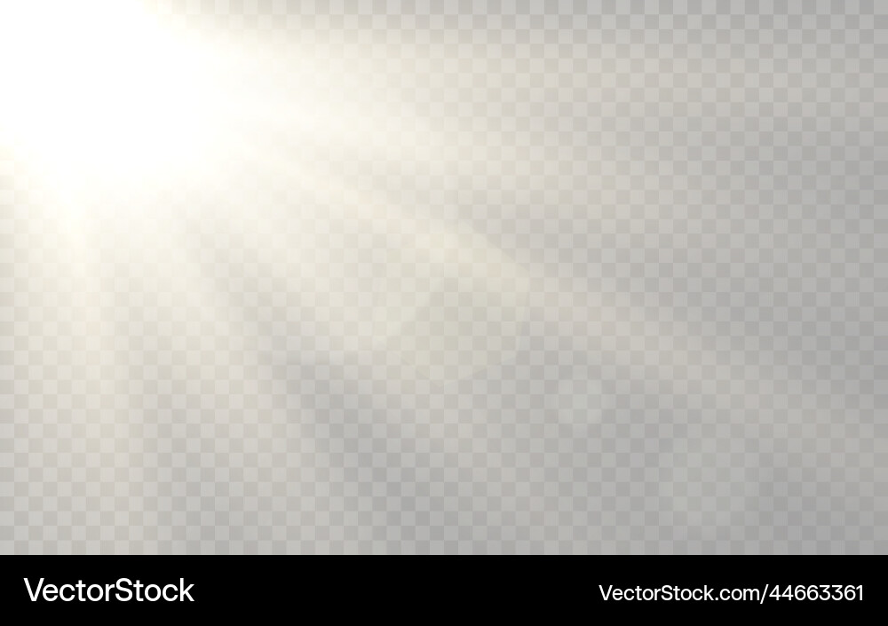 Sunlight Rays - Transparent Background vector image