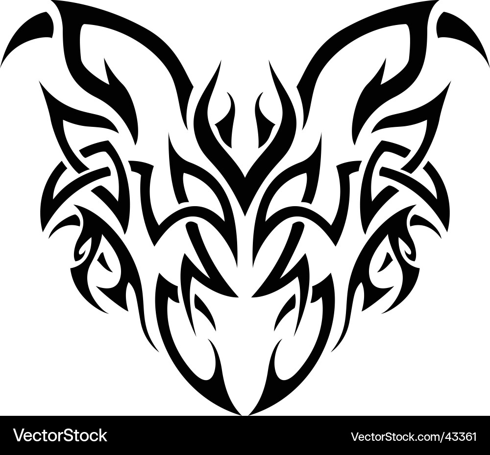 Tribal Demon Head vector image
