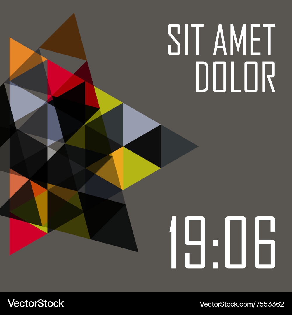 Big sale triangular abstract background Vector Image