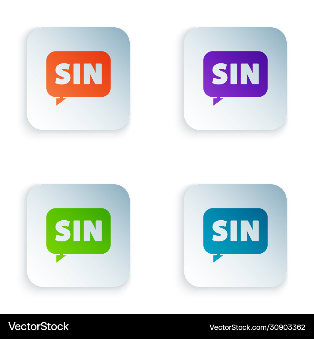 Color mathematics function sine icon isolated Color mathematics function sine icon isolated vector image