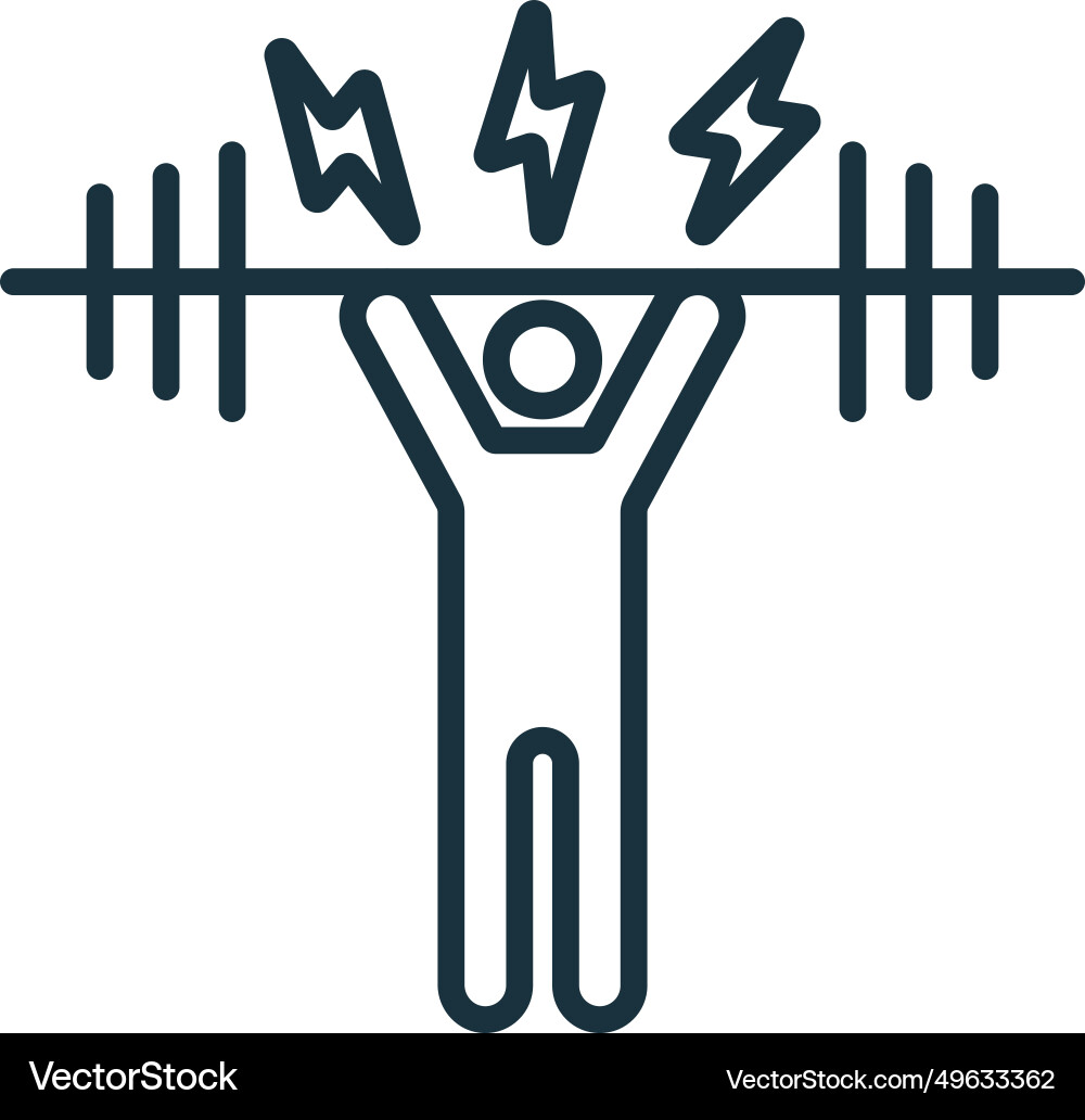 Difficulty icon monochrome simple sign from vector image