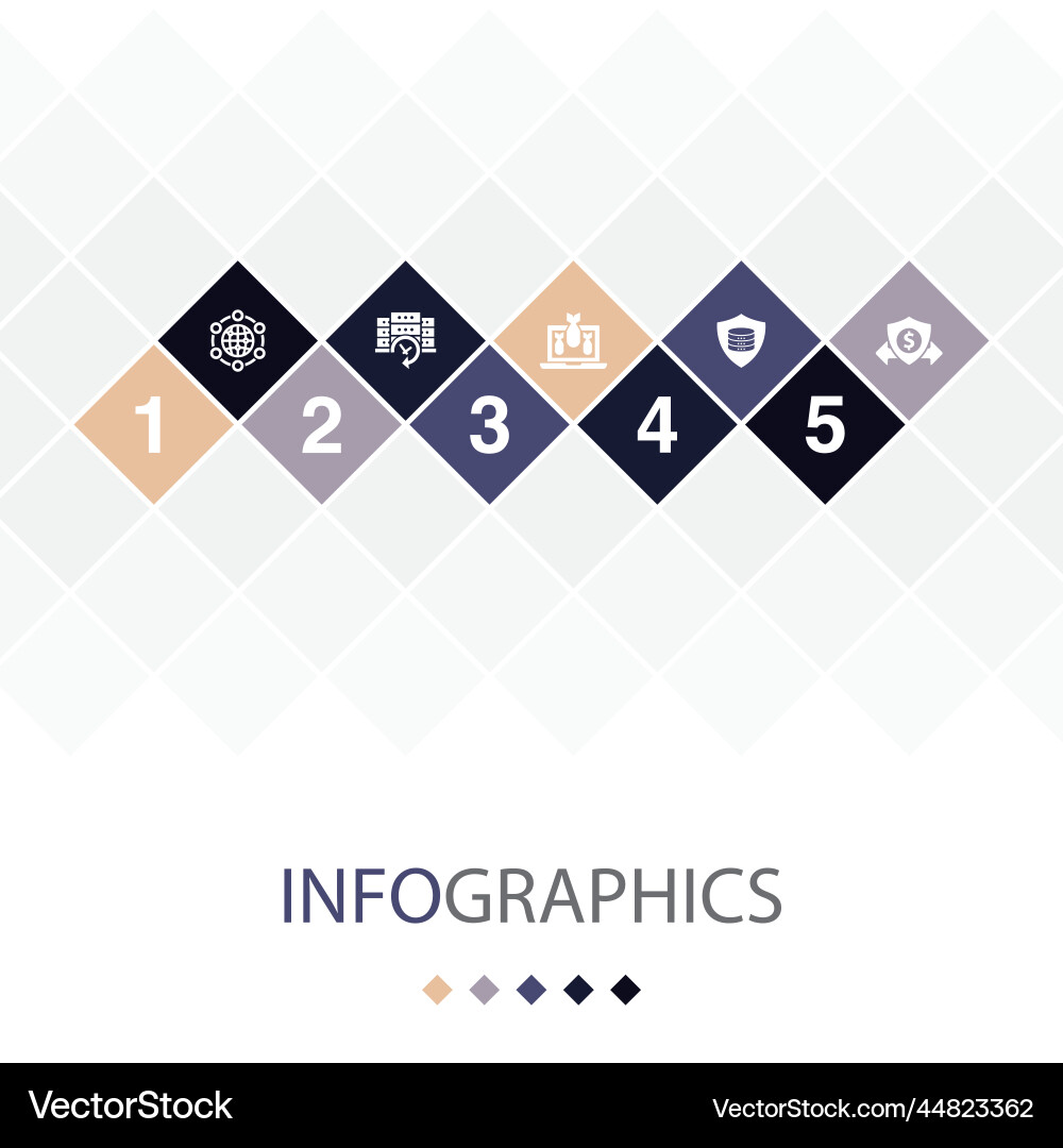 Global network backup system ddos data vector image