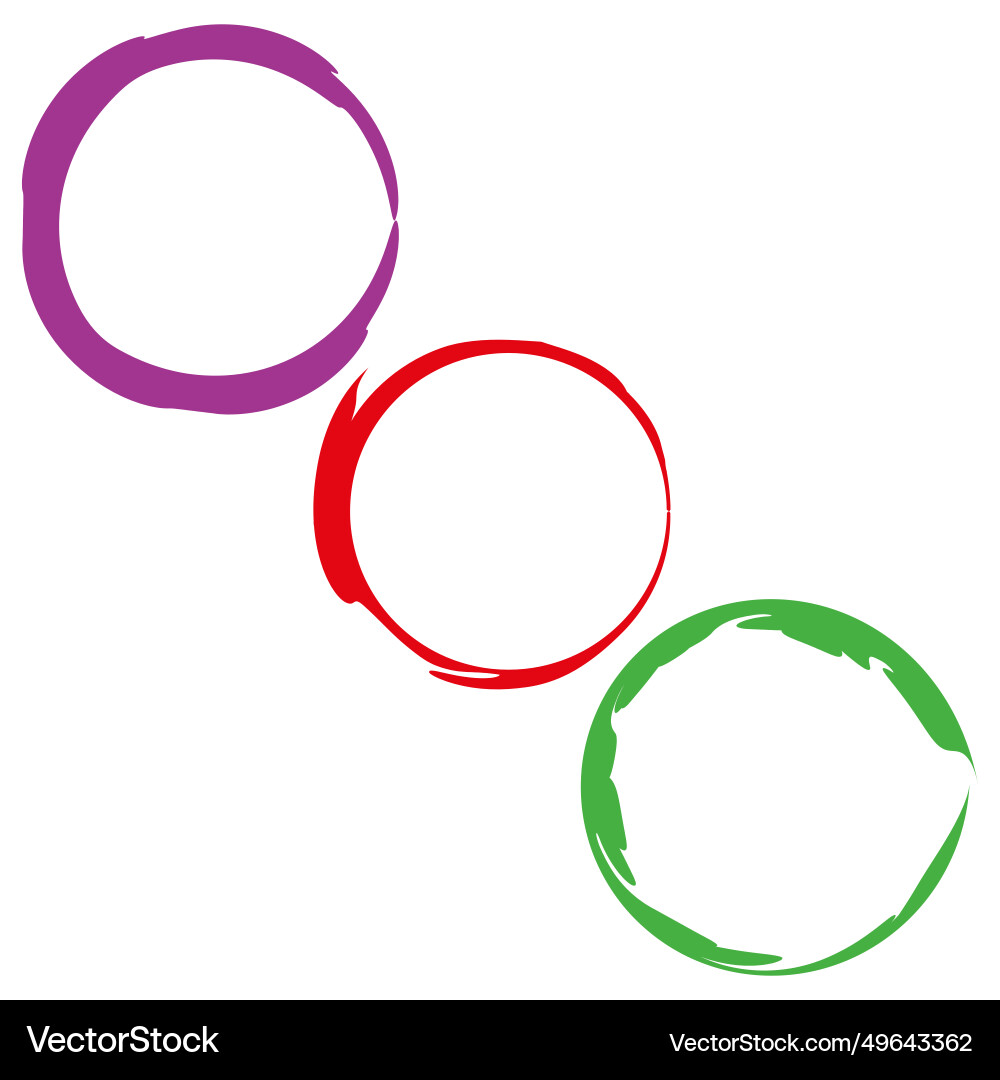 Grungy textured circle element circular splatter Grungy textured circle element circular splatter vector image