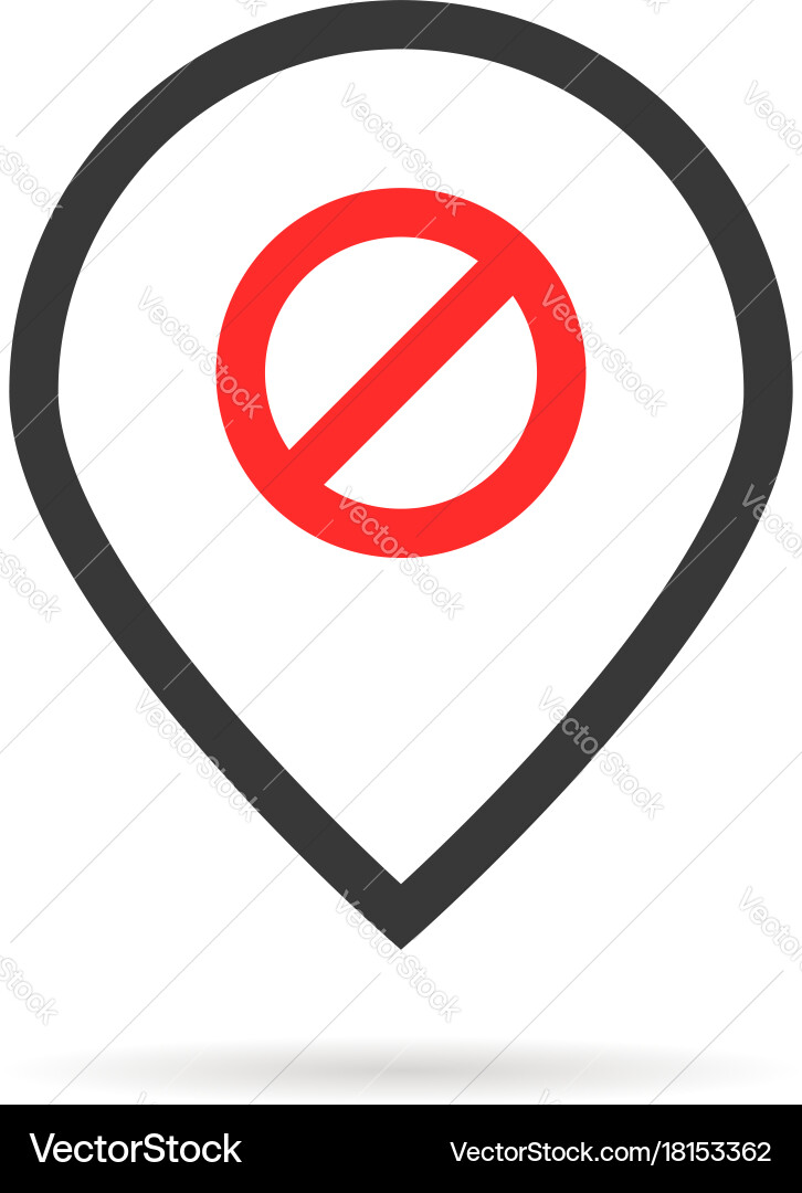 Linear pin like offline Vector Image