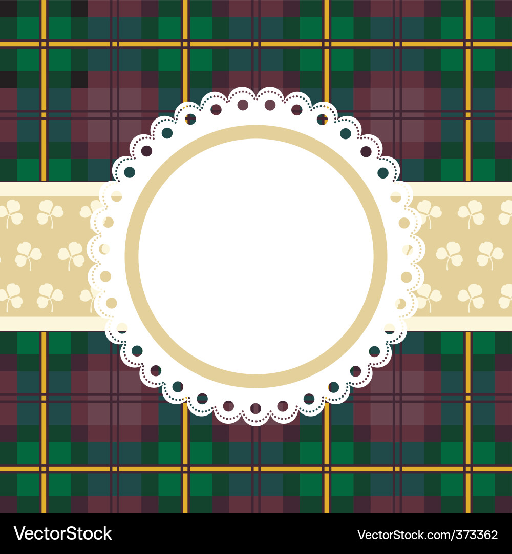 Scottish Tartan Pattern Vector Image