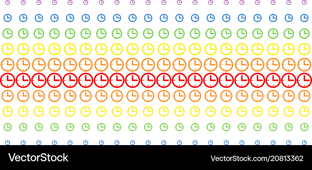 Time shape halftone spectral grid Time shape halftone spectral grid vector image