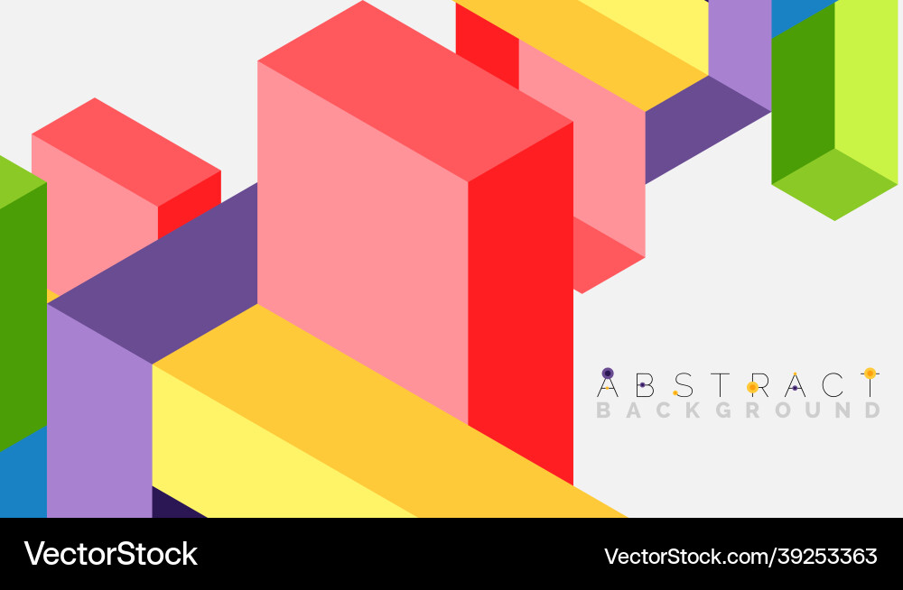 Abstract background 3d cubes cubic elements Abstract background 3d cubes cubic elements vector image
