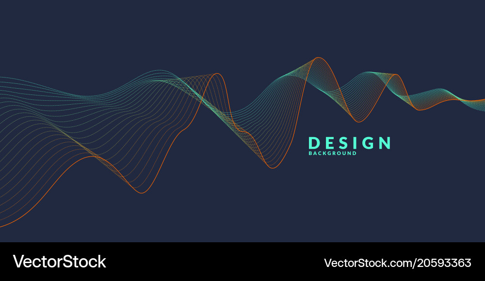 Abstract background with a colored dynamic vector image