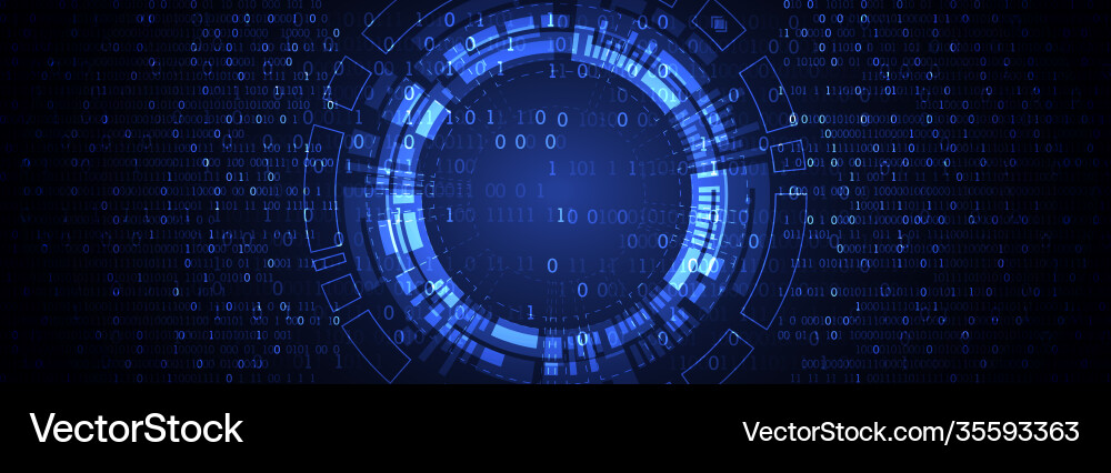 Abstract Technology Circuit Background vector image
