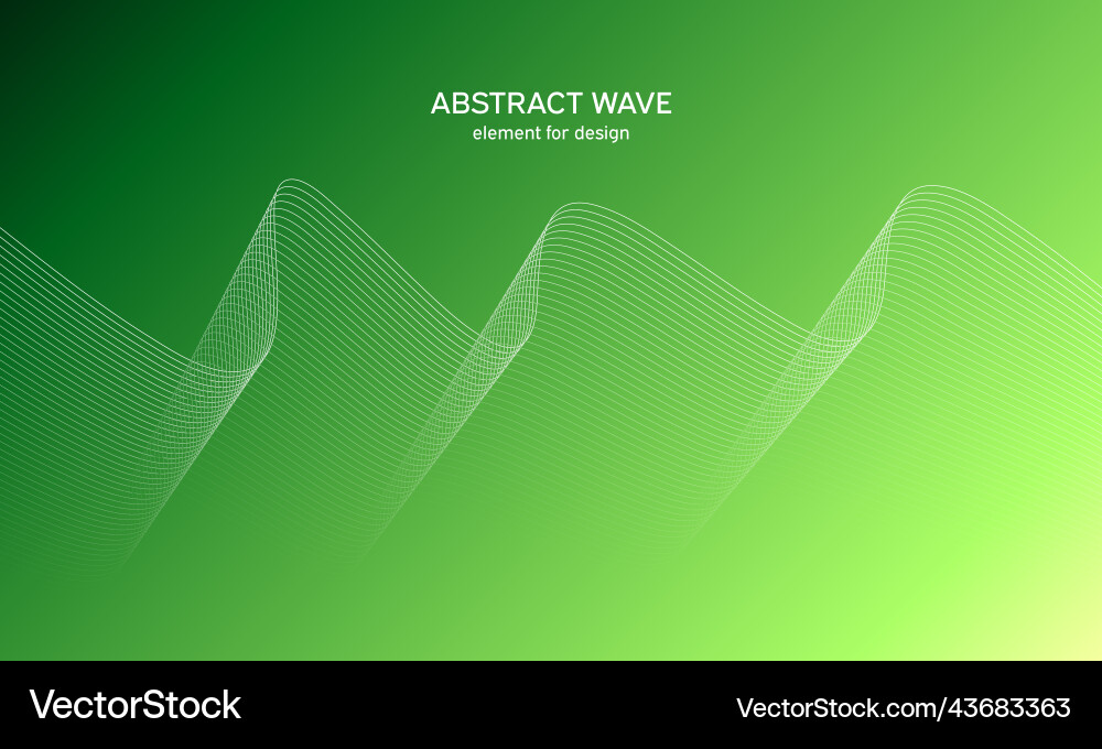 Abstract wave element for design digital vector image