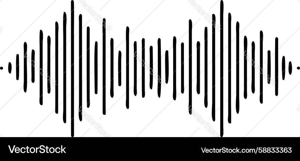 Dynamic Sound Waves - Audio Visualization Vector Image