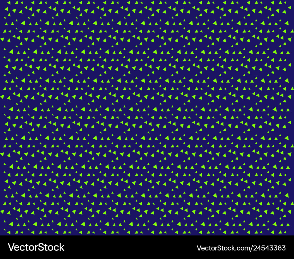 Geometric pattern green triangles randomly Vector Image