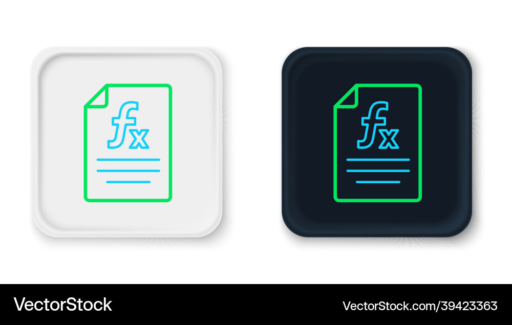 Line function mathematical symbol icon isolated Line function mathematical symbol icon isolated vector image