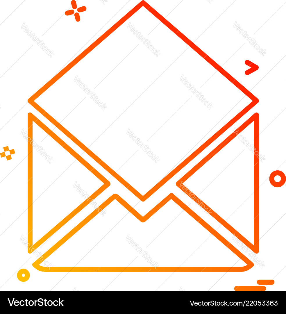 Message icon design Message icon design Vector Image