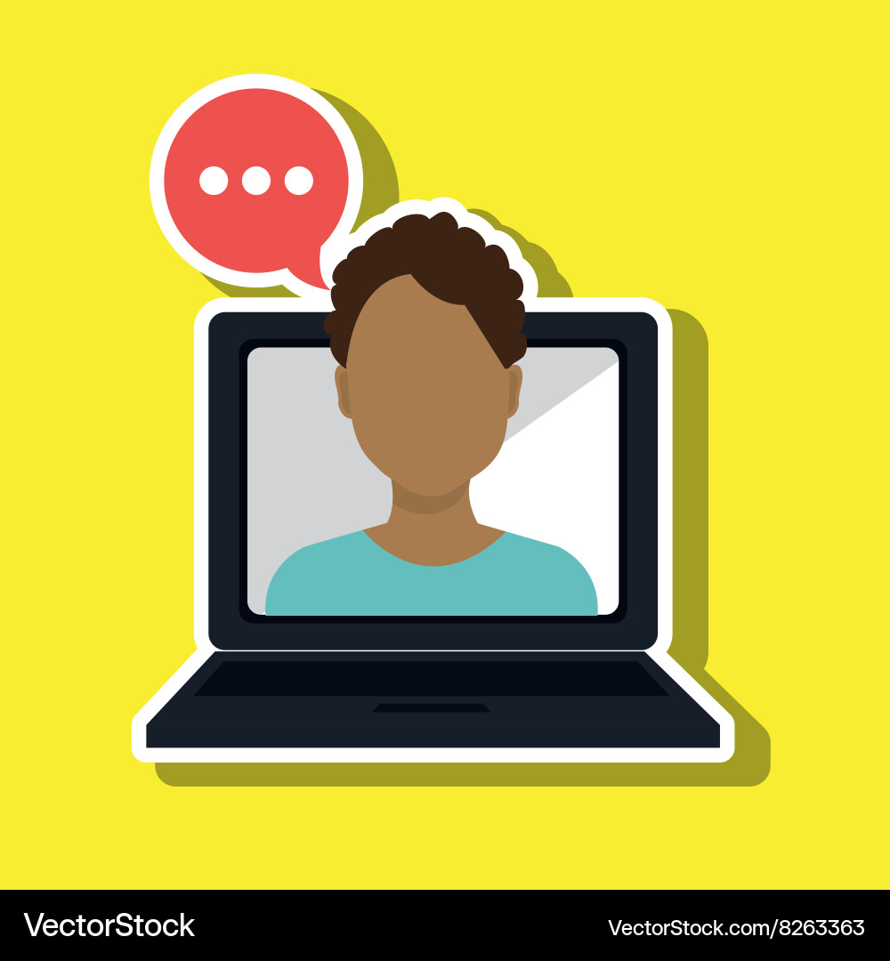 Portable computer design Vector Image