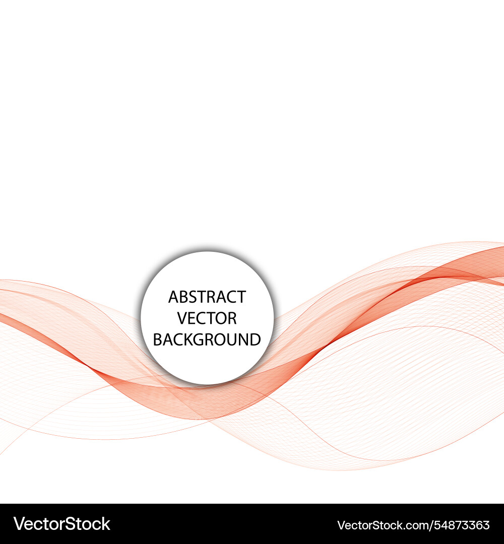 Red wave pattern colorful decor element Vector Image