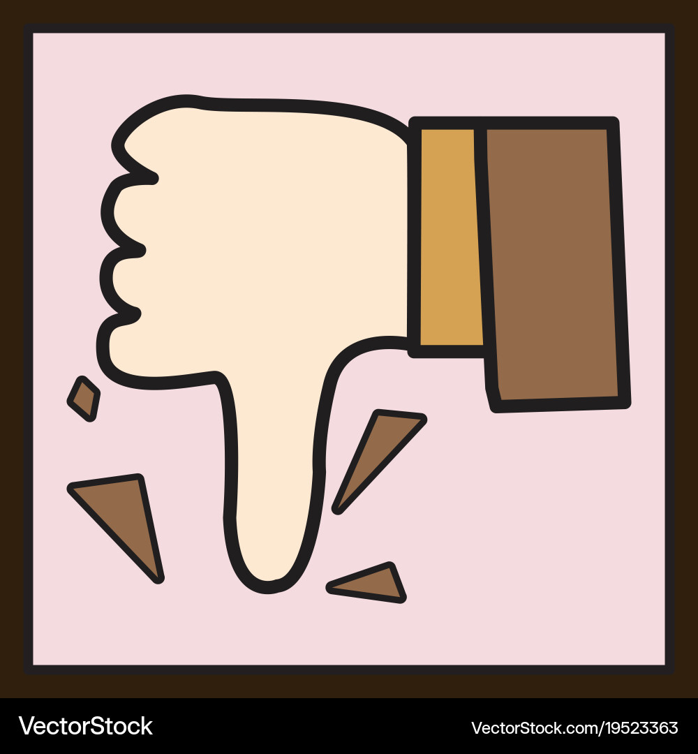 Unlike icon flat web pointer in eps 10 vector image